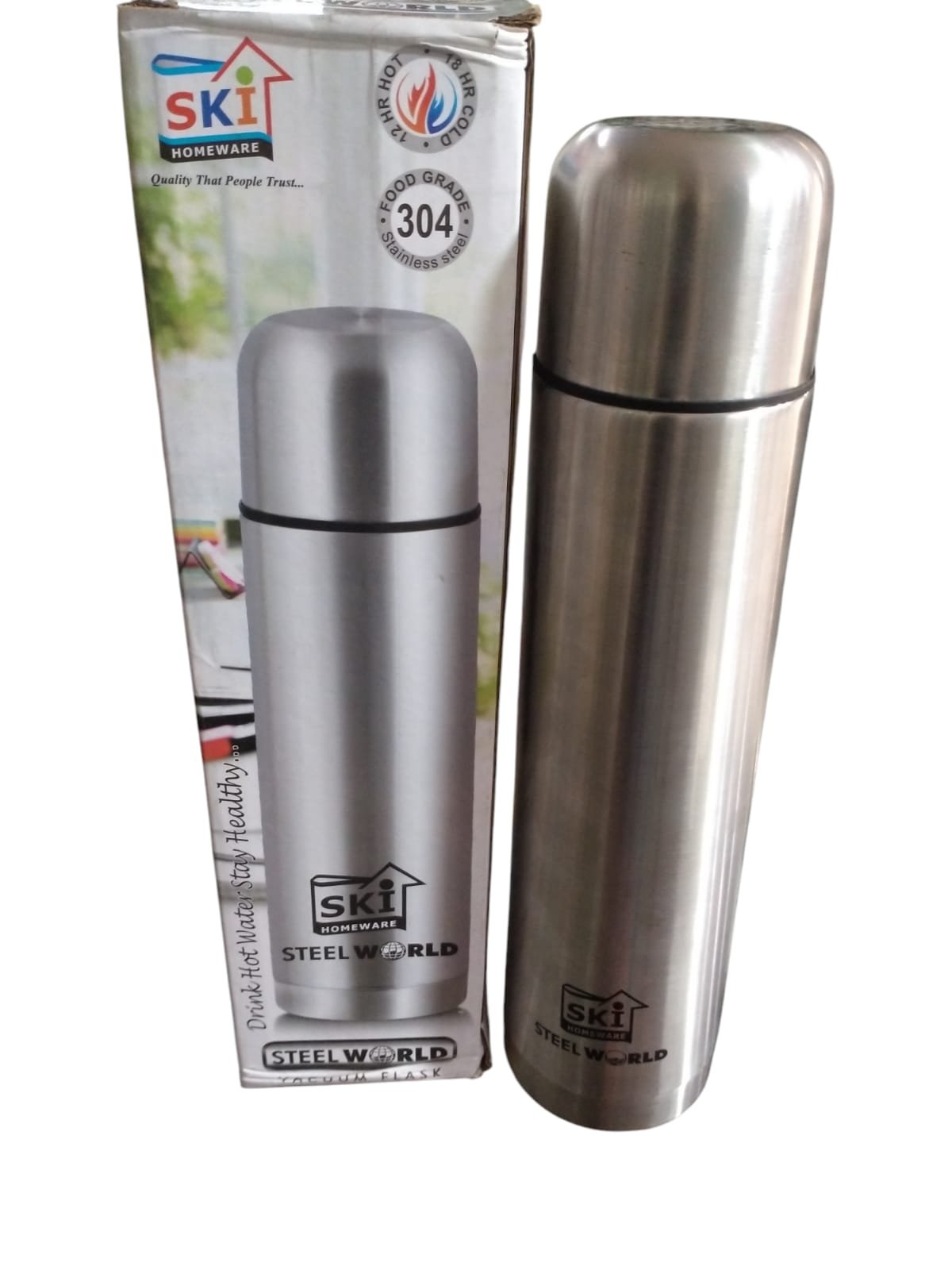 WATER BOTTLE STEEL WORLD