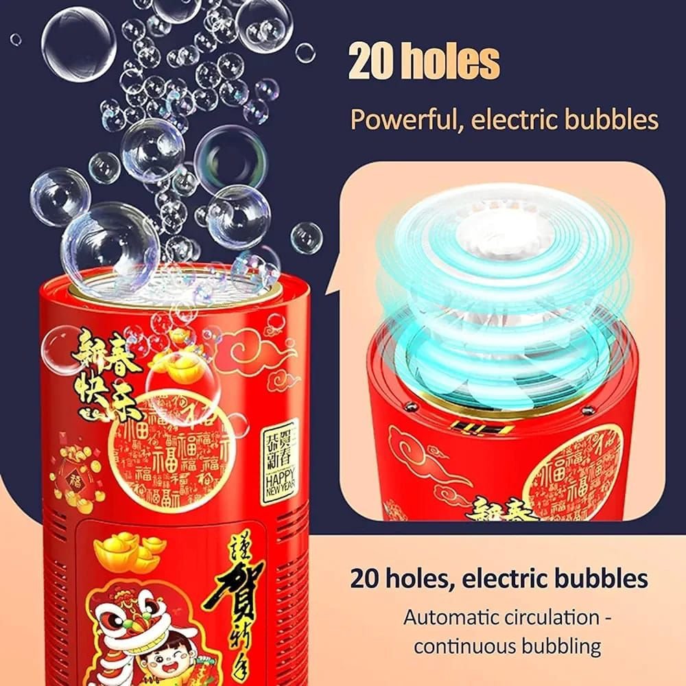 RECHARGABLE AUTOMATIC BUBBLE MACHINE