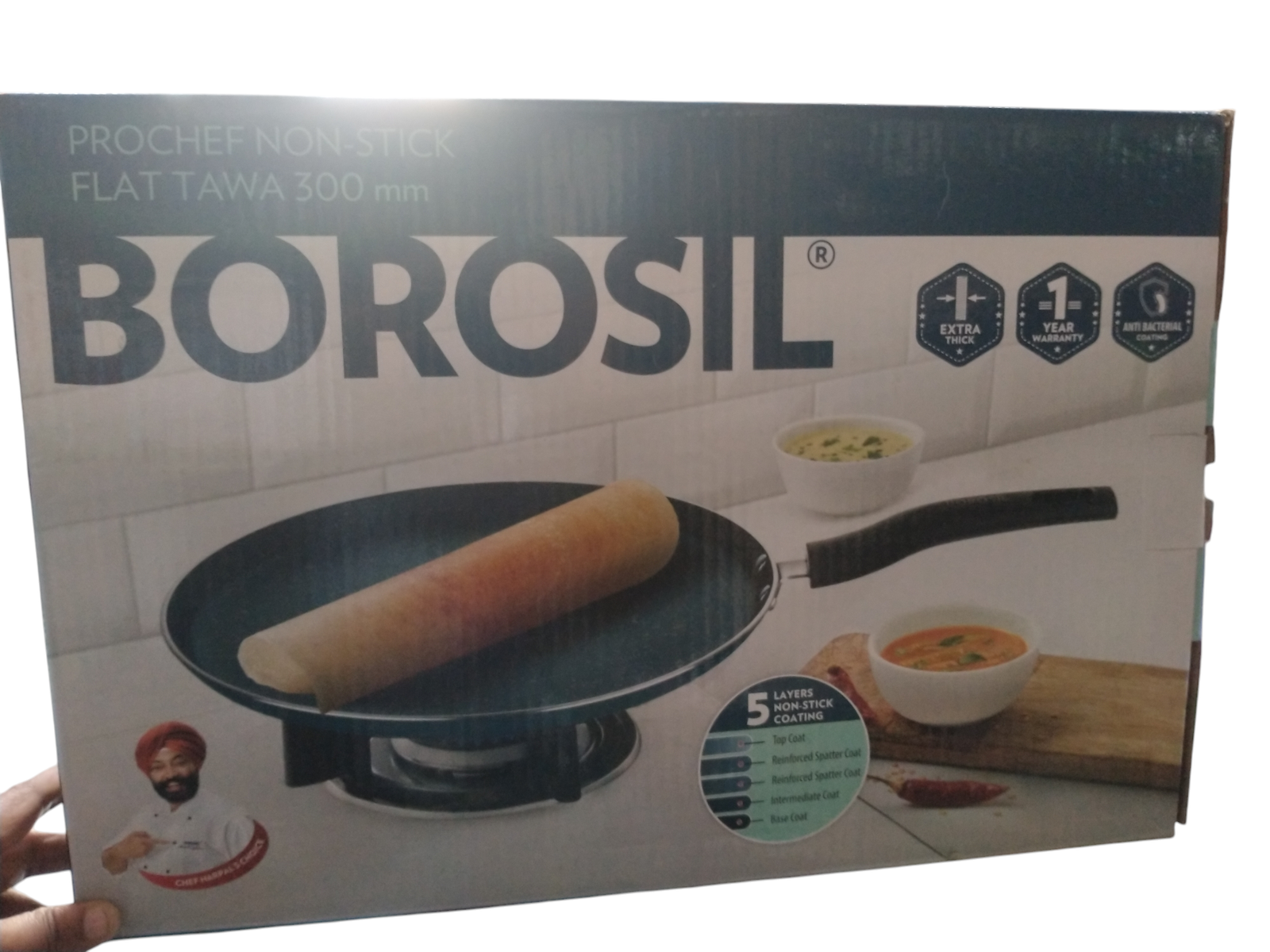PROCHEF NON STICK FLAT TAWA  300 MM