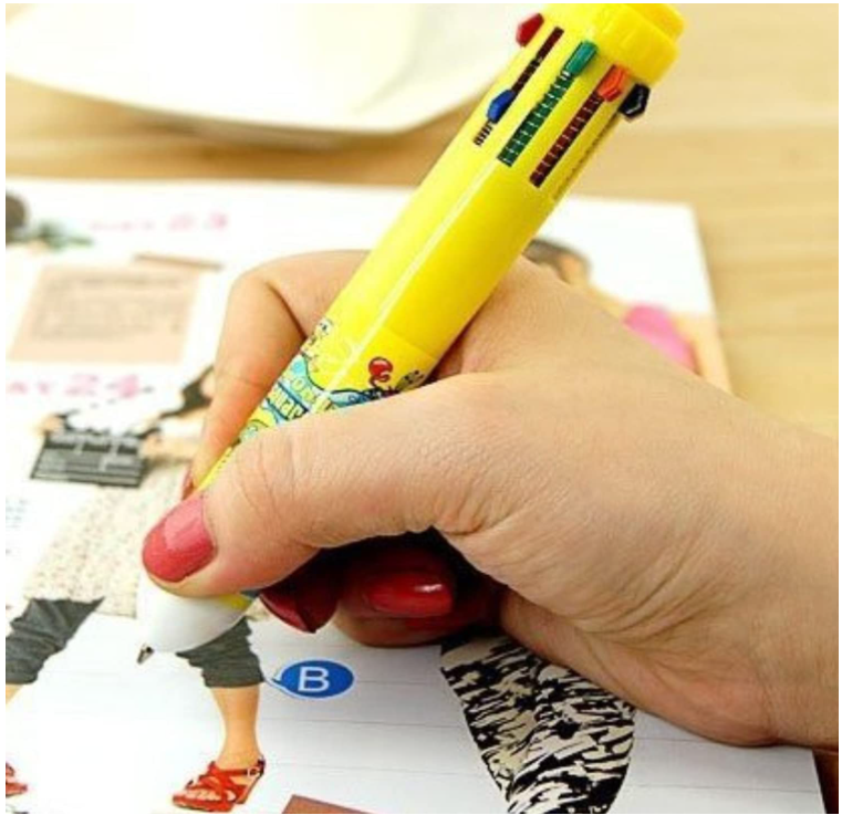 SET OF 3 PCS -- 10-In-1 pen | Retractable color full Pens | Ballpoint Pens | Birthday Return Gift for kids in bulk |Office |Collage| School